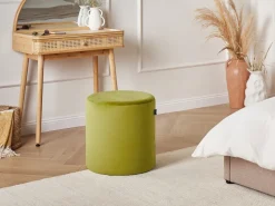 Pouf LOVETT Velluto Verde oliva