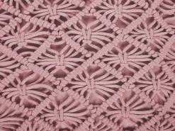 Pouf Macramè BERRECHID Cotone Rosa