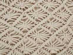 Pouf Macramè BERRECHID Cotone Beige