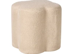 Pouf MANCOS Bouclé Beige