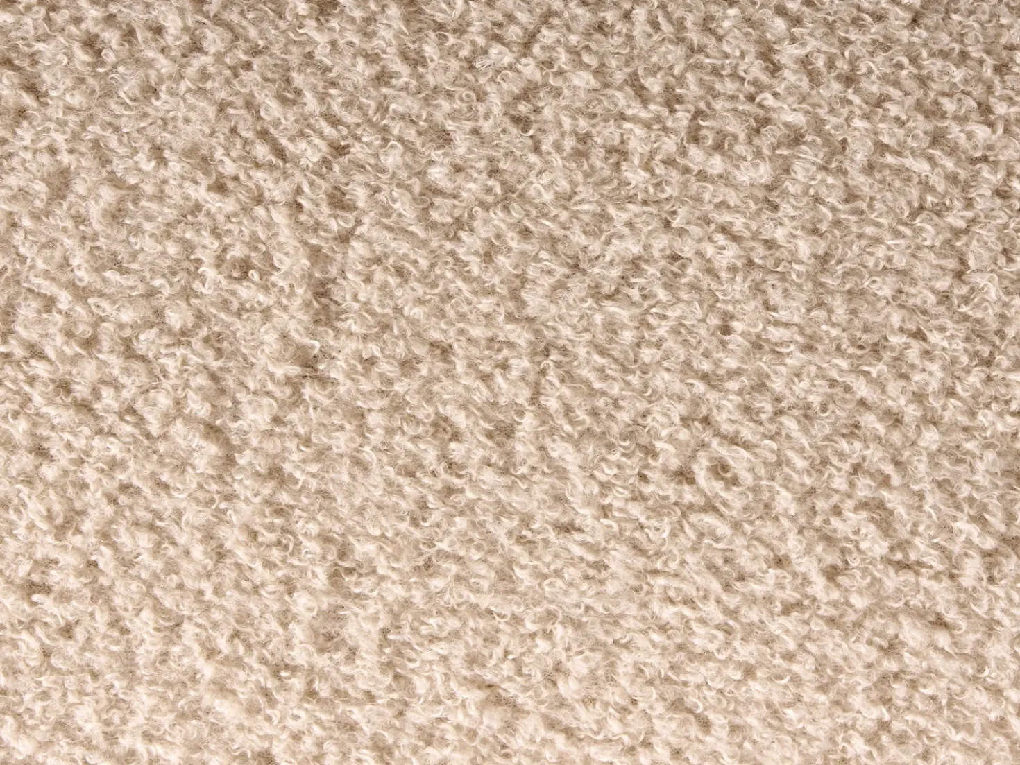 Pouf MANCOS Bouclé Beige