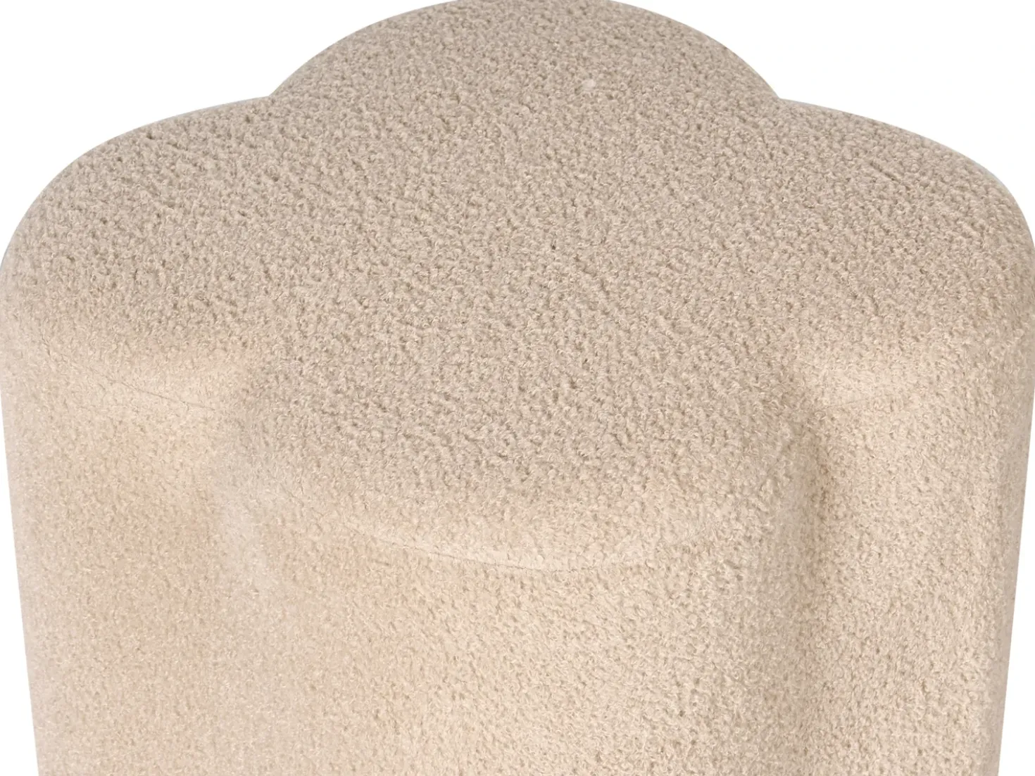 Pouf MANCOS Bouclé Beige