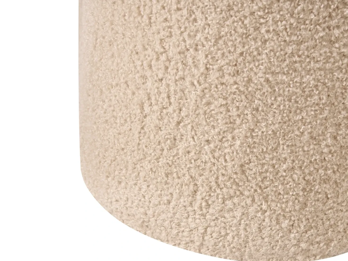 Pouf MANCOS Bouclé Beige