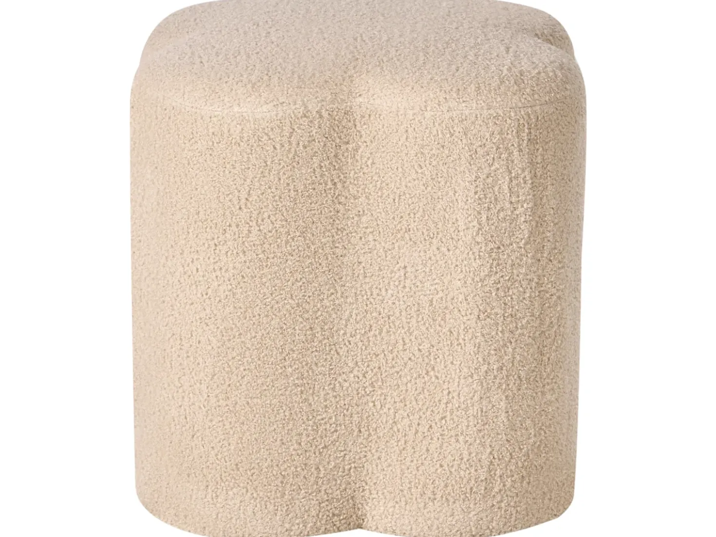 Pouf MANCOS Bouclé Beige
