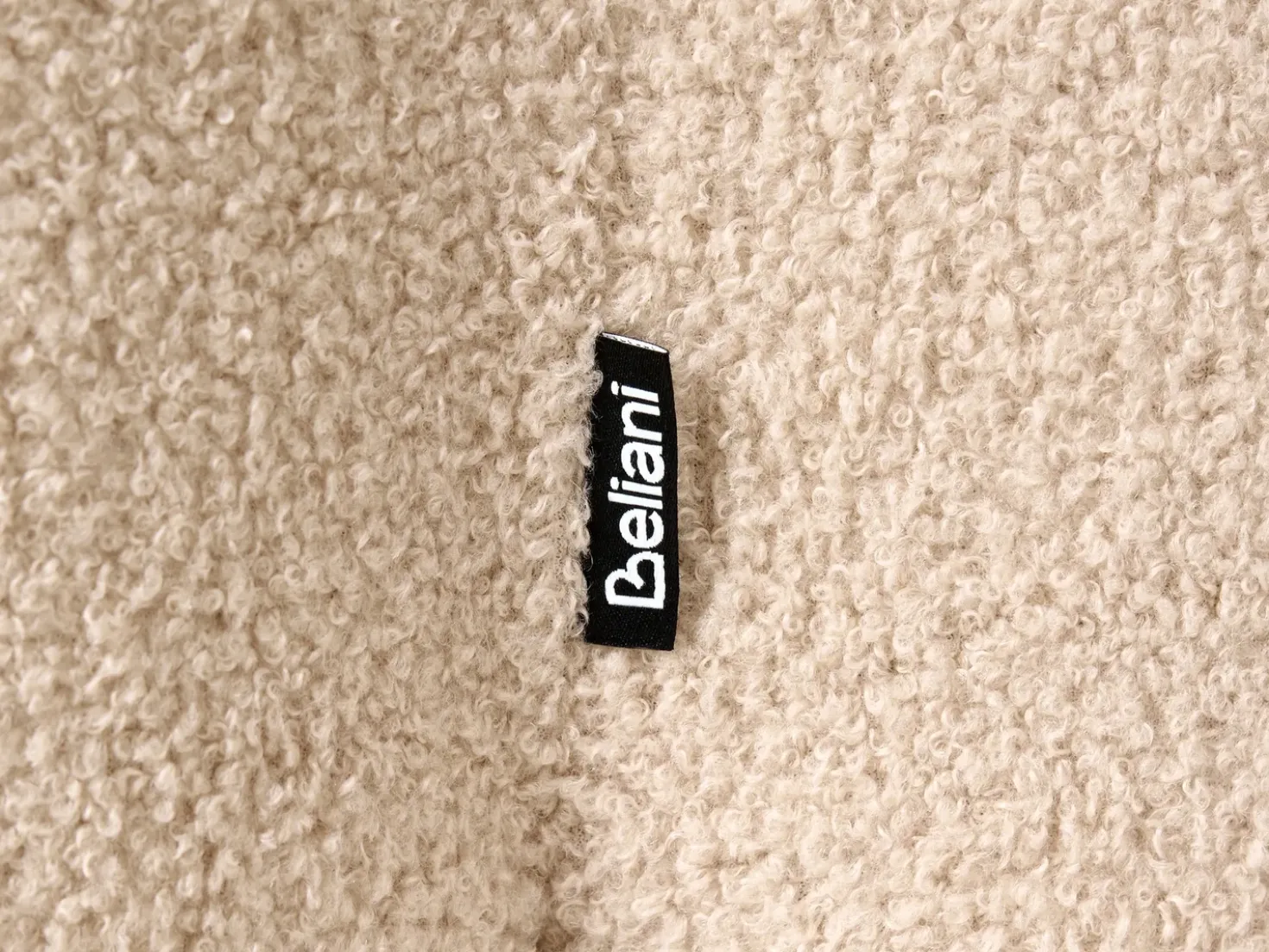 Pouf MANCOS Bouclé Beige