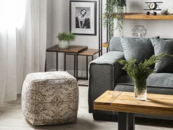 Pouf MEERUT Cotone Tortora
