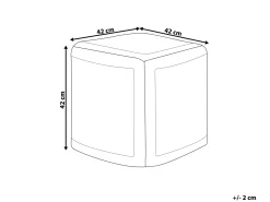 Pouf MEERUT Cotone Tortora