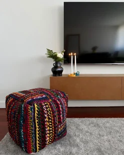 Pouf MEKHTAR Cotone Multicolore