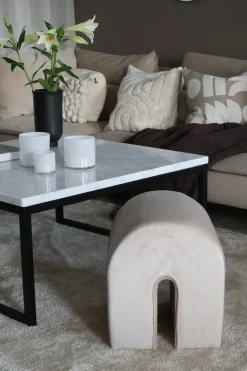 Pouf MODOC Velluto Beige