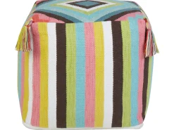 Pouf MONEASA Cotone Multicolore