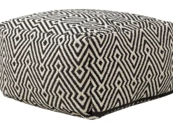 Pouf MUKKI Cotone Nero/Bianco
