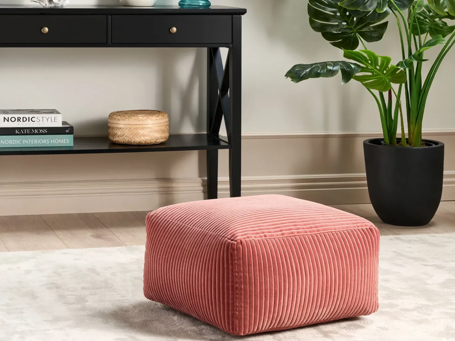 Pouf MUKKI Cotone Rosso chiaro