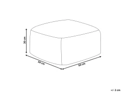 Pouf MUKKI Finta pelliccia Nero
