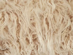 Pouf MUKKI Finta pelliccia Beige