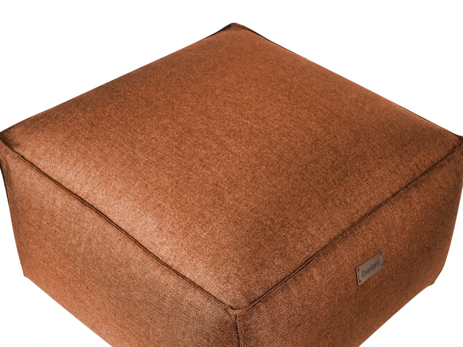 Pouf MUKKI Tessuto Marrone dorato