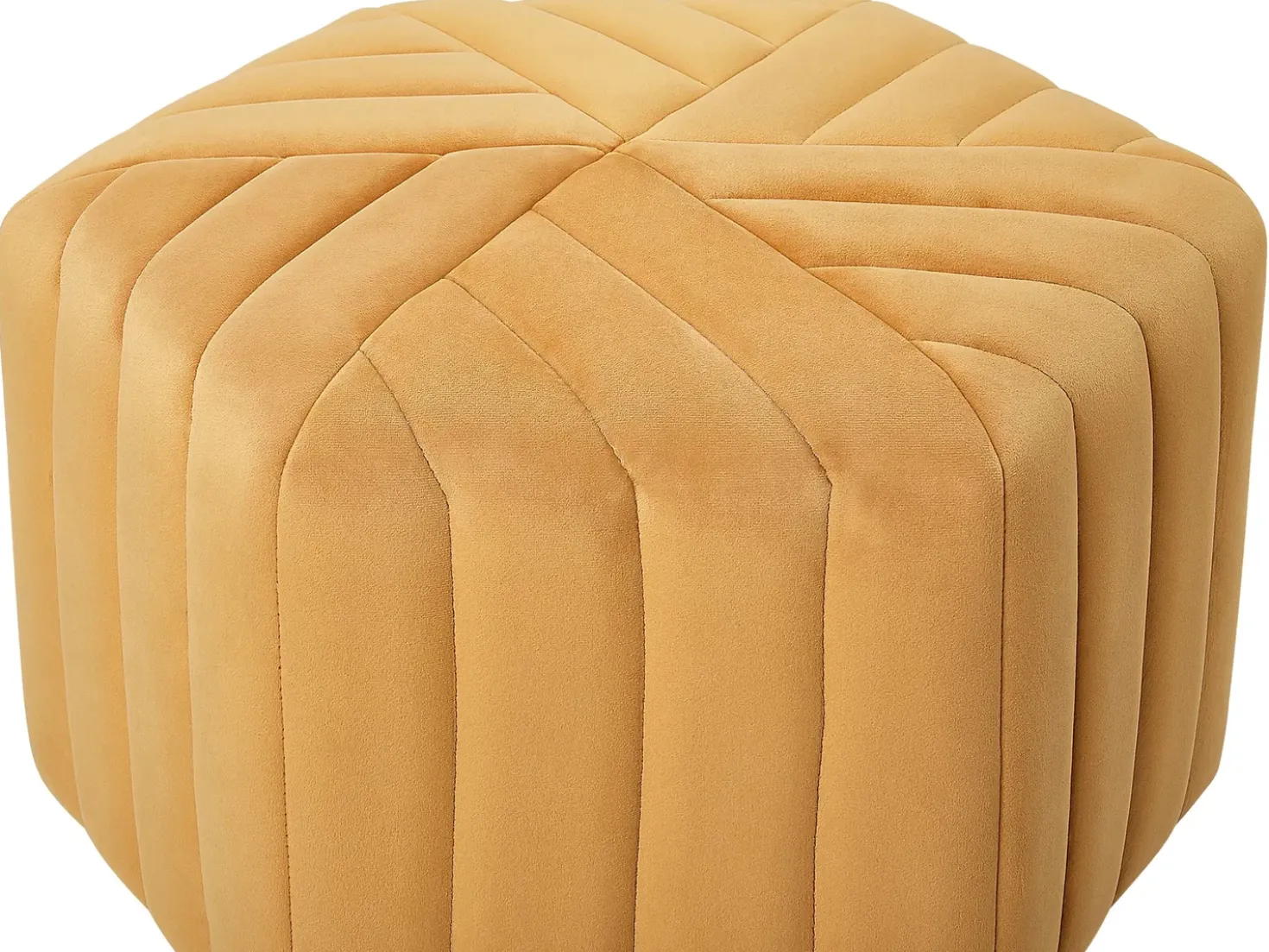 Pouf MURIETTA Velluto Senape