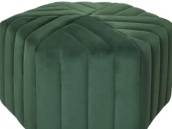 Pouf MURIETTA Velluto Verde scuro