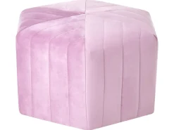 Pouf MURIETTA Velluto Viola chiaro