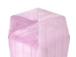 Pouf MURIETTA Velluto Viola chiaro