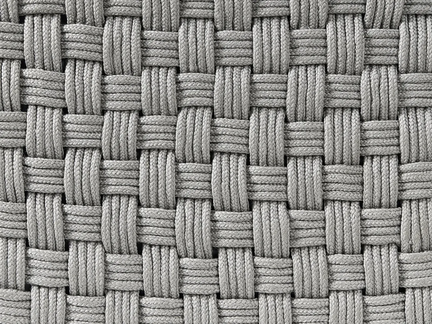 Pouf NALLI Materiale sintetico Grigio