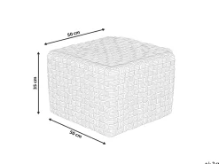 Pouf NALLI Materiale sintetico Tortora