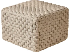 Pouf NALLI Materiale sintetico Tortora