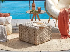 Pouf NALLI Materiale sintetico Tortora