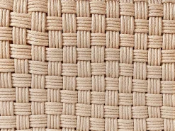 Pouf NALLI Materiale sintetico Beige chiaro
