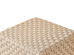 Pouf NALLI Materiale sintetico Beige chiaro