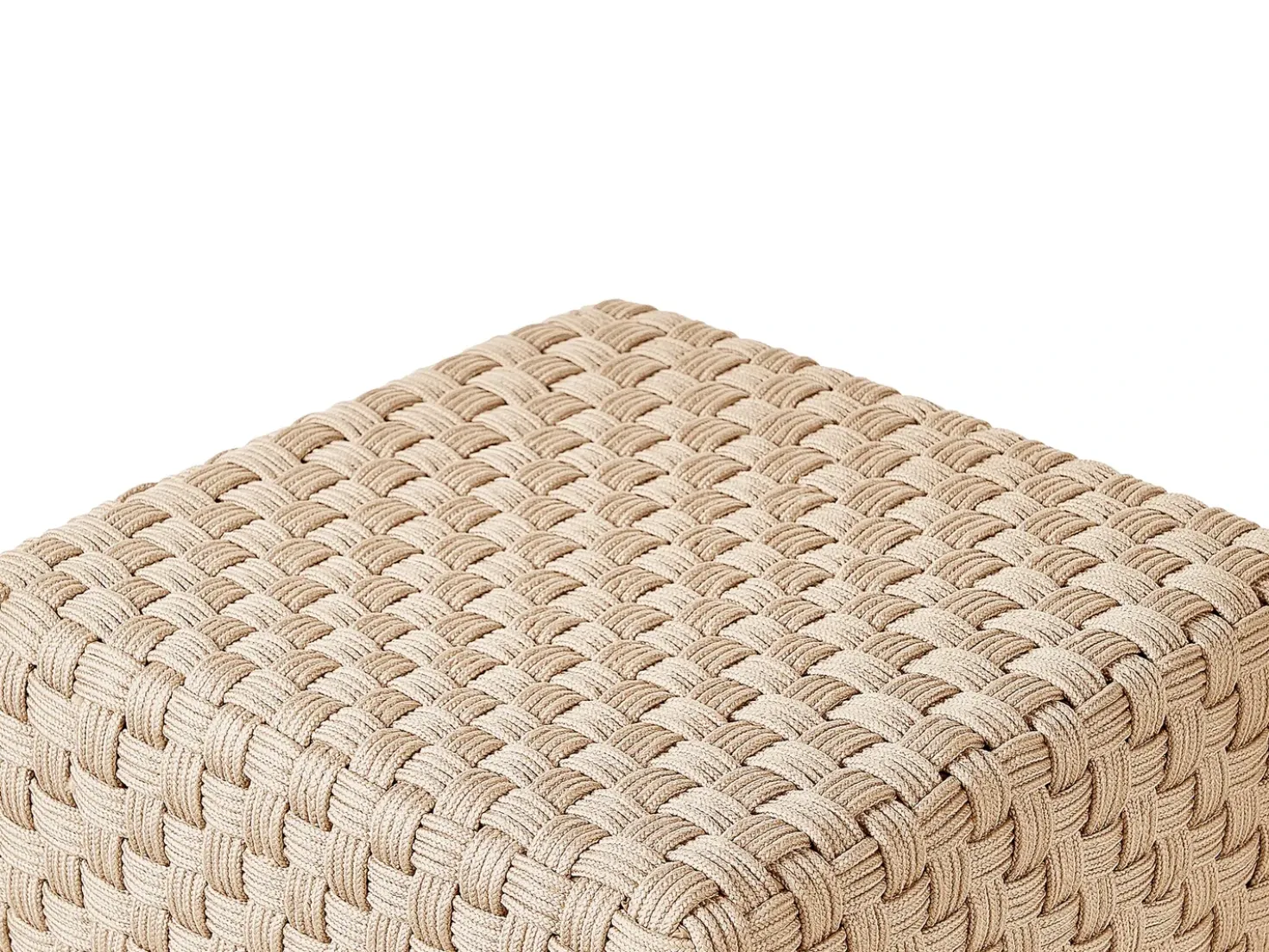 Pouf NALLI Materiale sintetico Beige chiaro