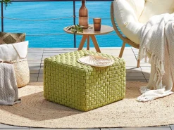 Pouf NALLI Materiale sintetico Verde