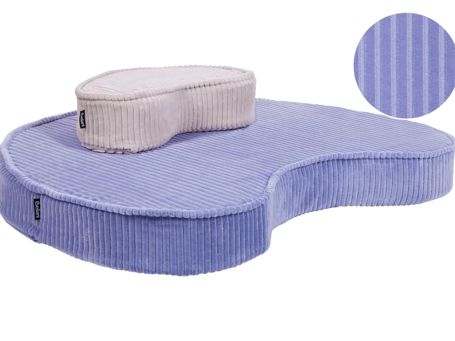 Pouf NILI Velluto Viola chiaro
