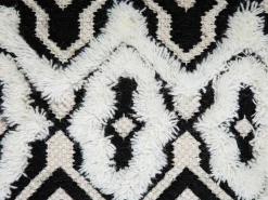 Pouf ORAI Lana Nero/Bianco
