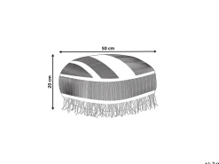 Pouf OULAD Cotone Bianco