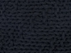 Pouf PRIENE Cotone Nero