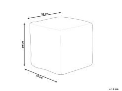 Pouf SANAWAN Viscosa Marrone dorato