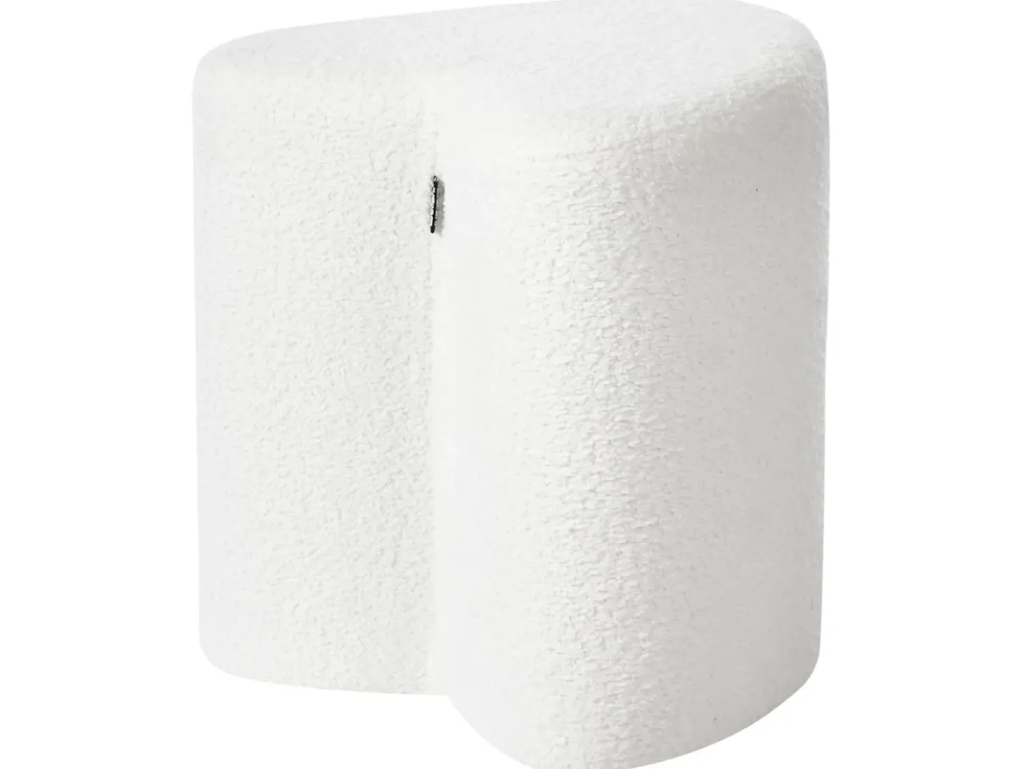 Pouf SCOTIA Ciniglia Bianco sporco