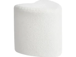Pouf SCOTIA Ciniglia Bianco sporco
