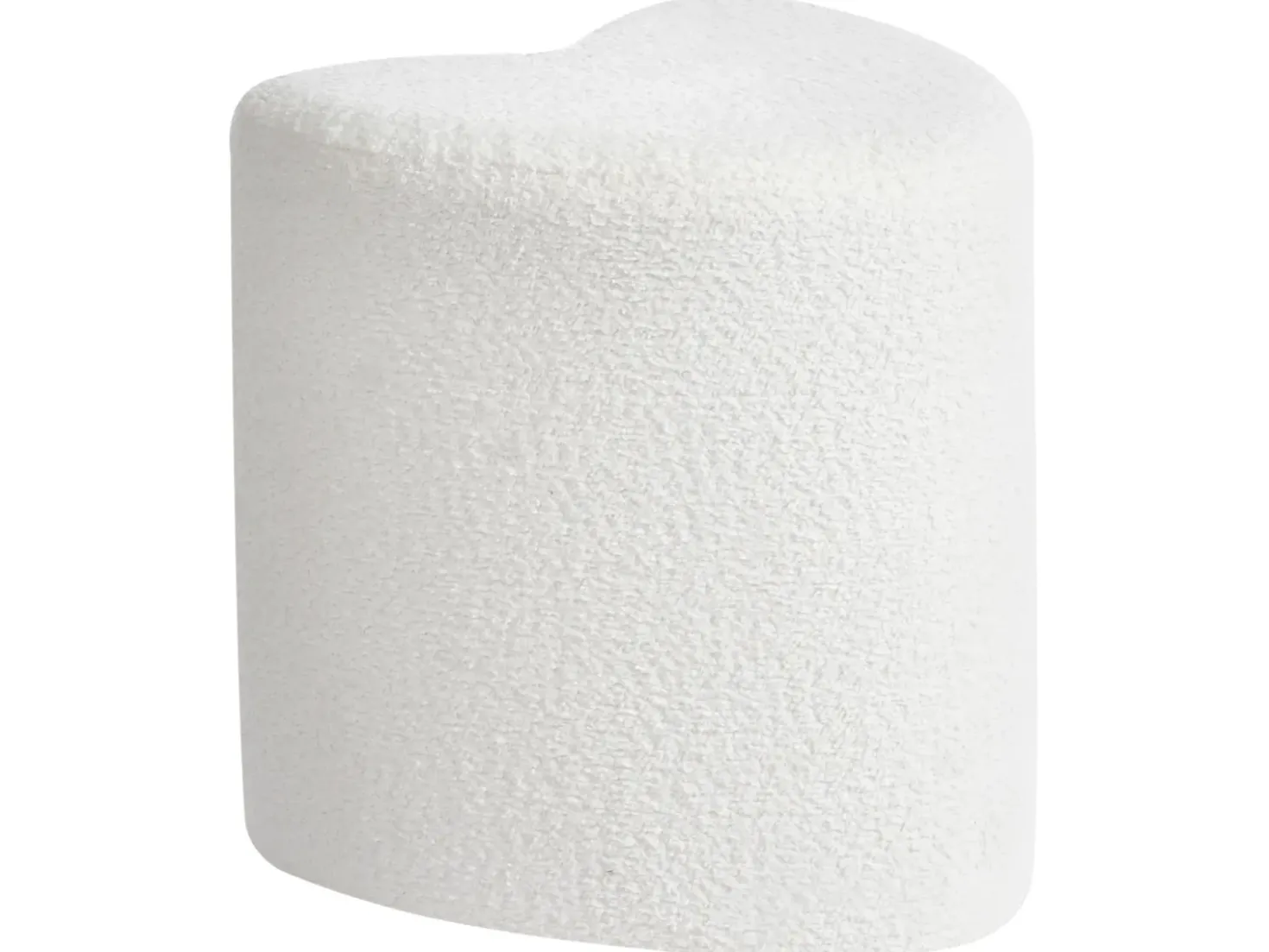 Pouf SCOTIA Ciniglia Bianco sporco