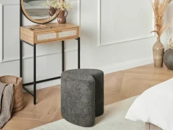 Pouf SCOTIA Ciniglia Grigio scuro