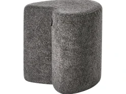 Pouf SCOTIA Ciniglia Grigio scuro