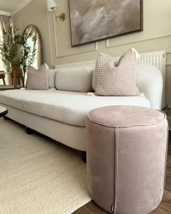 Pouf SEDONA Velluto Tortora