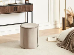 Pouf SEDONA Velluto Tortora