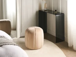 Pouf SELBY Velluto Beige