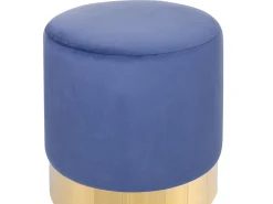 Pouf SOPHIA Velluto Blu marino