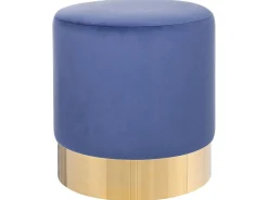Pouf SOPHIA Velluto Blu marino