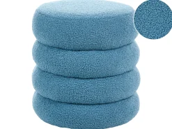 Pouf SUMPTER Bouclé Blu