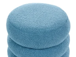 Pouf SUMPTER Bouclé Blu