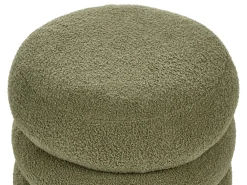 Pouf SUMPTER Bouclé Verde