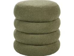 Pouf SUMPTER Bouclé Verde